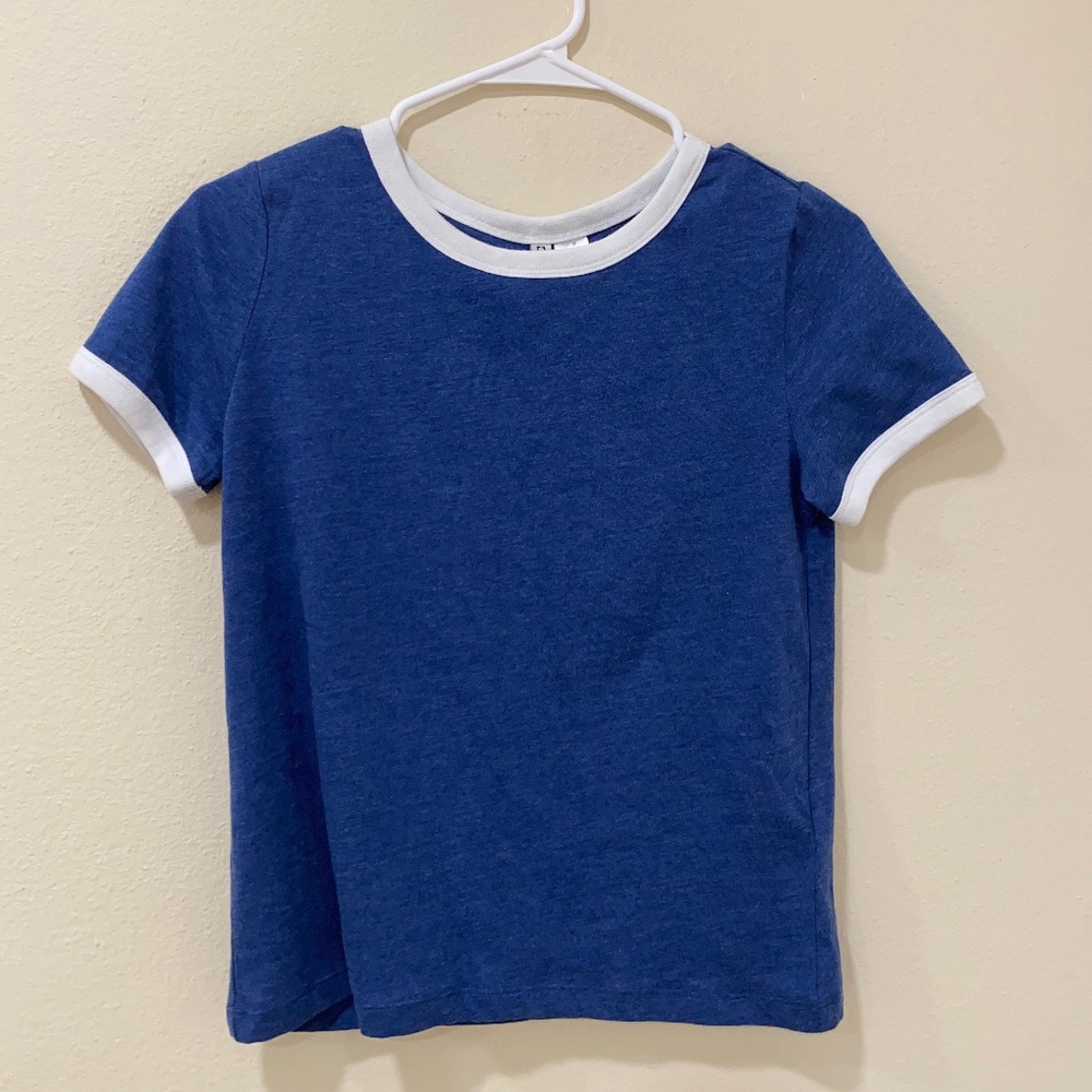 H&M Dark Blue Ringer Tee